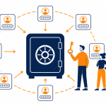 Password manager: flat vector of business logins stored in a single encrypted vault shared across a team.