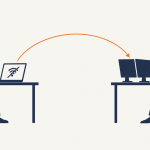 A staff member raising an IT helpdesk request and an engineer already responding to it