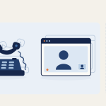 Social engineering banner: an impersonated call and video request alongside a separate phone used to verify it independently