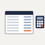 IT budget planning for NZ businesses: a budget sheet with cost lines beside a calculator